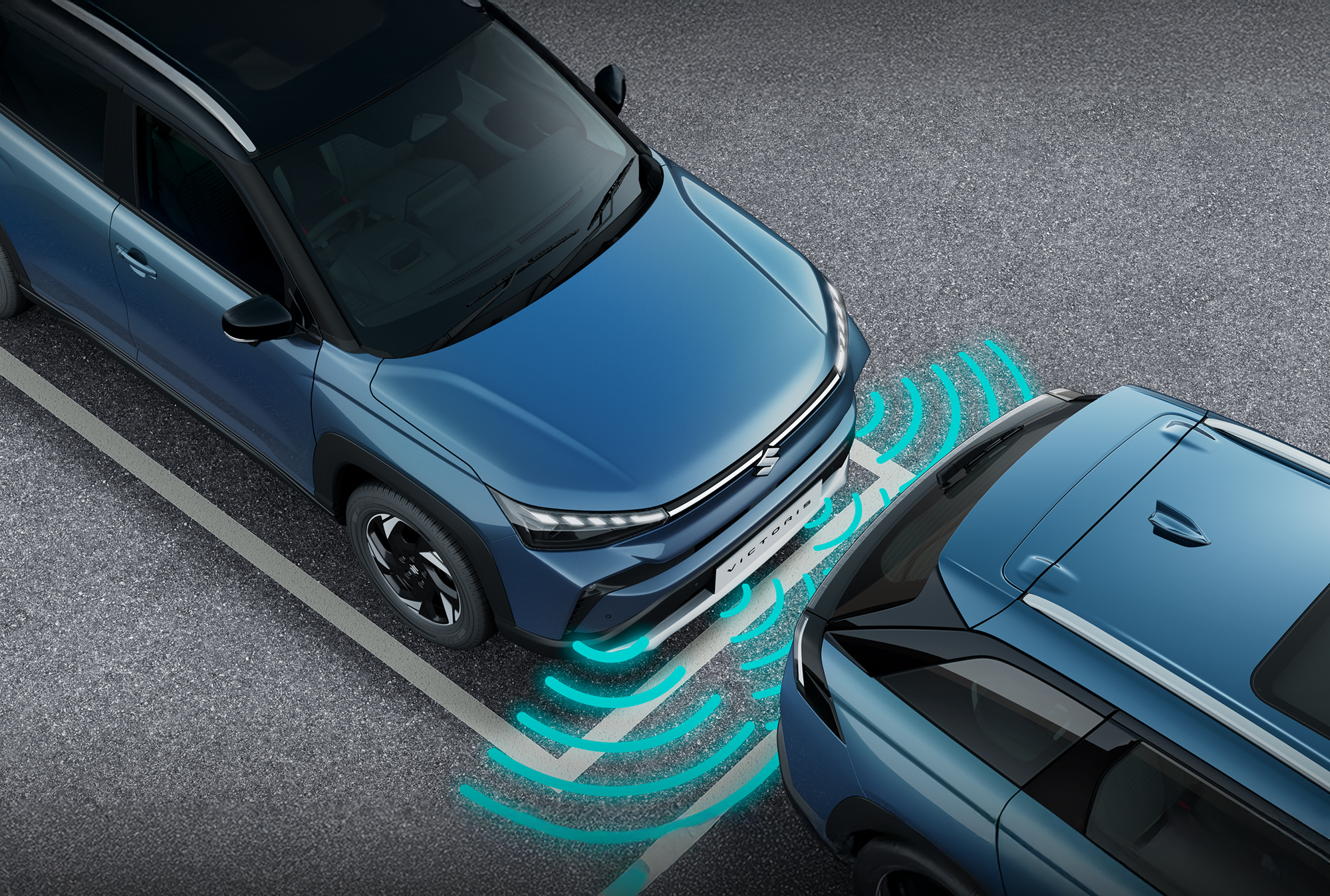 Maruti Suzuki Victoris Front Parking Assist (Source: Maruti Suzuki Official)